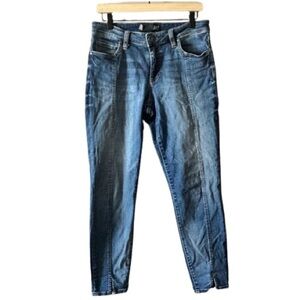 Women's 10 Kut from the Kloth Ankle Skinny Stretch Distressed Zipper Fly